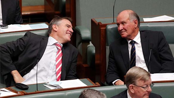 Resigned: MPs Rob Oakeshott and Tony Windsor.
