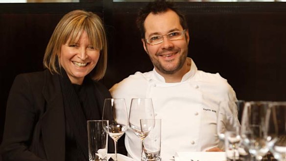 Chef and owners Martin Benn and Vicki Wild, in the Sepia dining room.