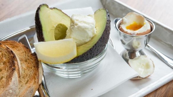 KereKere Green keeps it simple: avocado and hard boiled egg on toast.