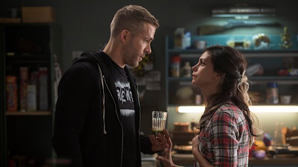 Love bubble burst: Ryan Reynolds, left, and Morena Baccarin in the first Deadpool.