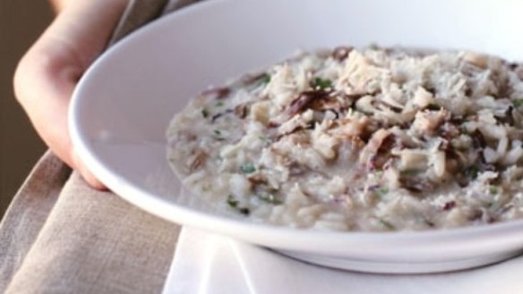 Risotto with pork sausage