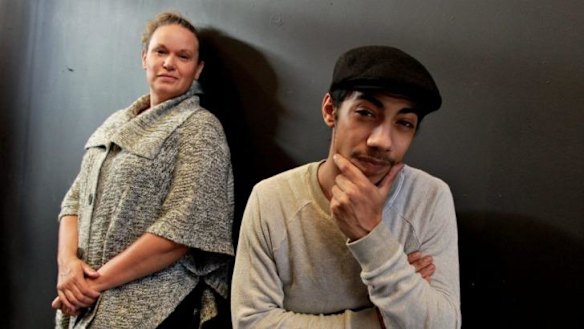 Hunter Page-Lochard with director Leah Purcell.