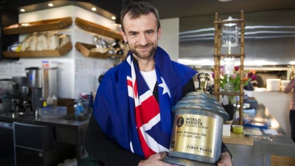 Award-winning: Sasa Sestic won the World Barista Championships in Seattle. 