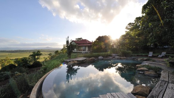 The view at luxe country retreat, Spicers Hidden Vale.