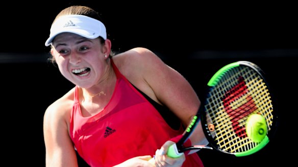 Title chance: Jelena Ostapenko of Latvia.
