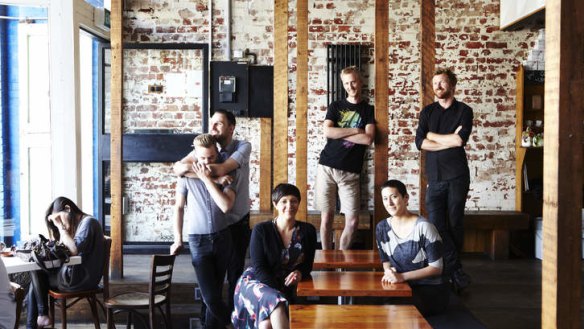 Staff at winning cafe, North Melbourne's Auction Rooms, pictured last year.