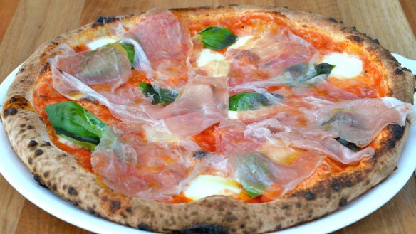 Wood-fired perfection: A pizza from Julius.