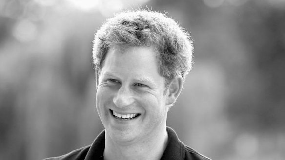Prince Harry conducts an interview for the Invictus Games.