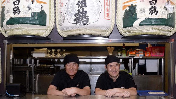 Chefs Kaza Yamashita (left) and Yuu Yamashita of Izakaya Goku.
