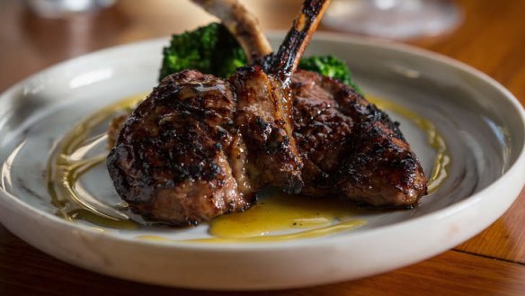 Miso glazed lamb cutlets.