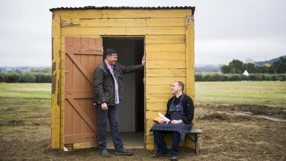 Pialligo Smokehouse owners Peter Curry and Charlie Costelloe are in the final stages of planning a restaurant.
