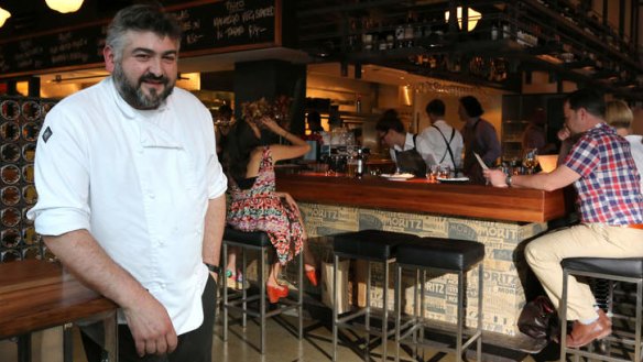 All go ... owner Frank Camorra says the city centre has changed for the better.
