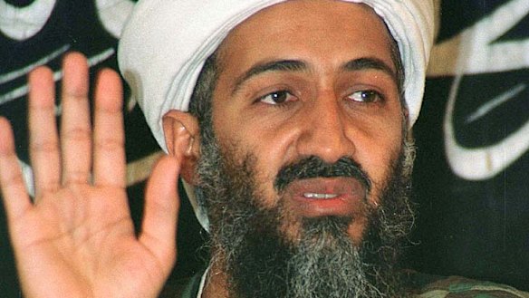 Osama bin Laden speaks at a news conference in Afghanistan in  1998.