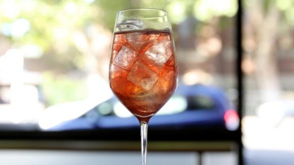 A rose gold spritz.