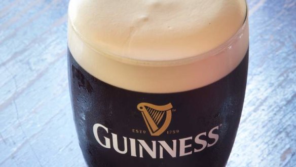 Cream of craic: A pint of Guinness.
