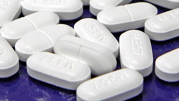 Hydrocodone-acetaminophen pills, also known as Vicodin, at a pharmacy in Montpelier, Vermont. 