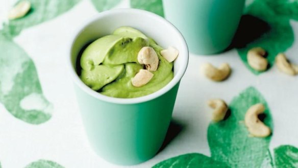 Super green: Add nuts to this creamy, dessert-like smoothie.