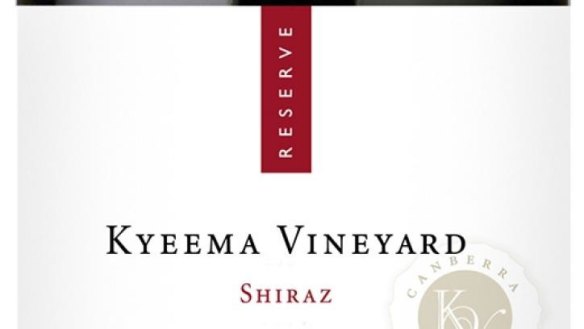 Capital Wine Kyeema Vineyard Canberra District Reserve Shiraz 2013 $52