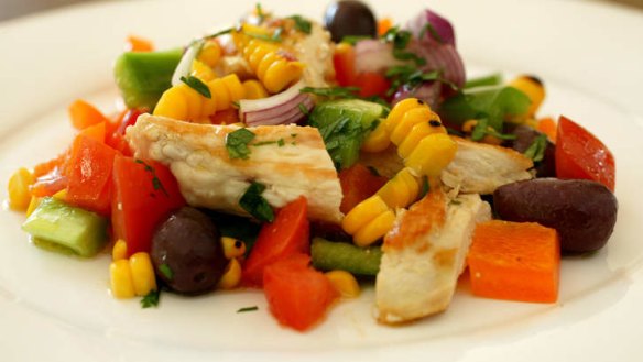 This chicken salad makes a lovely, light dinner or weekend lunch.