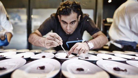 Gaggan Anand combines training at elBulli and his Indian heritage. 