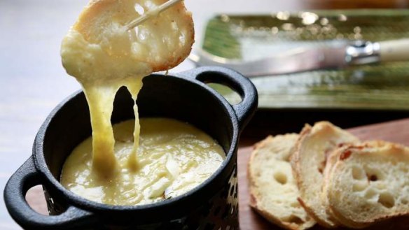 Lucky dip: Try your hand at fondue at St Kilda's Milk the Cow.