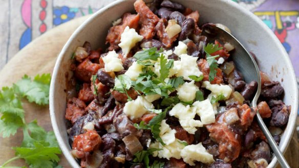 Authentic? Yes please. Mexican refried beans make a simple meal.