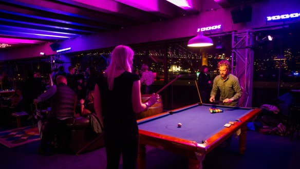 Deep Purple Pool Hall at the Sydney Opera House.