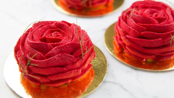 Koi Dessert Bar: Why buy a bunch of roses when you can eat one instead? 