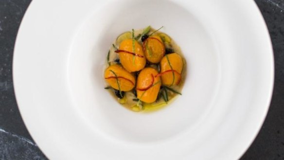 Peter Gunn's 'tomato and olives' dish.