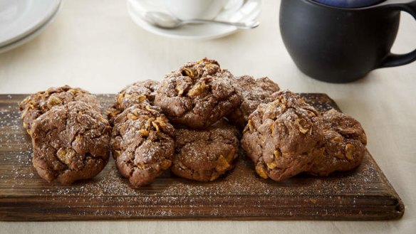 Cornflake choc biscuits.