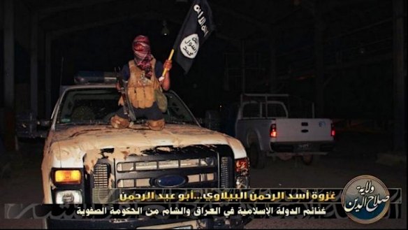One of the images from the ISIL-aligned Twitter account.