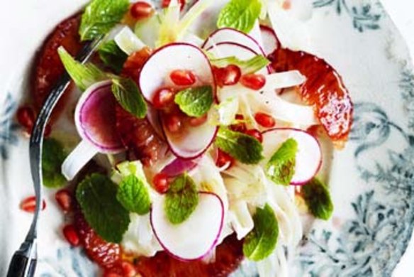 Fennel and blood orange salad.