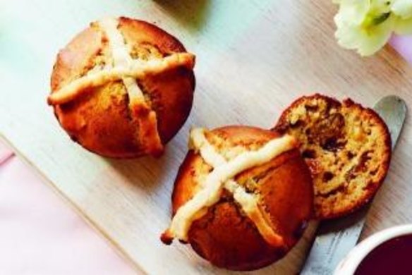 Dense but delicious ... hot cross buns with a twist.