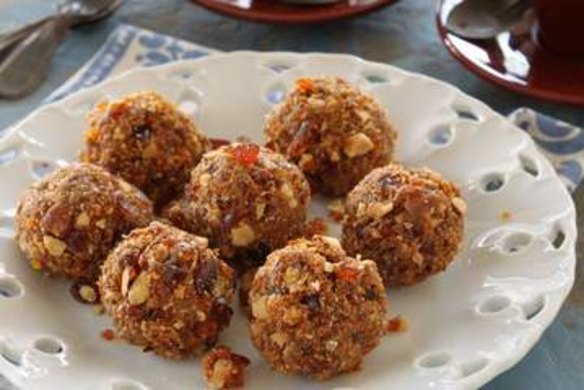 Hazelnut dulce de leche balls.