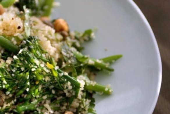 Green bean and broccolini tabbouleh