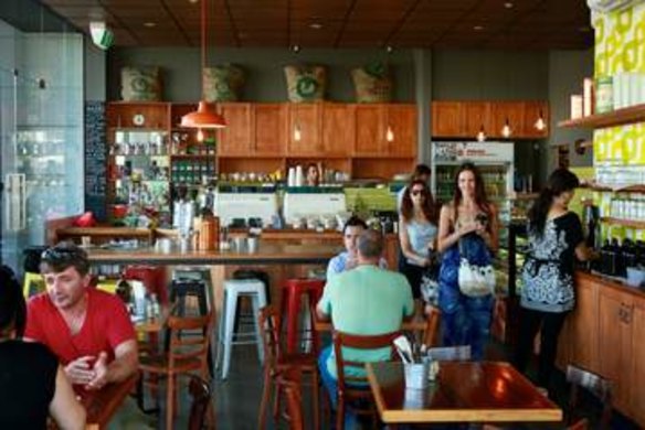 Hey Jude cafe in Essendon. Dishes: Breakfast salad and the Wagyu burger. 25 February 2013.
 The Age Epicure. Photo:EDDIE JIM.