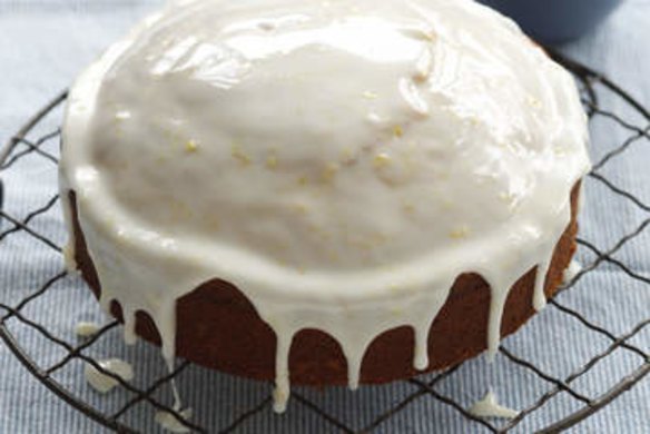 Lemon poppy seed cake.