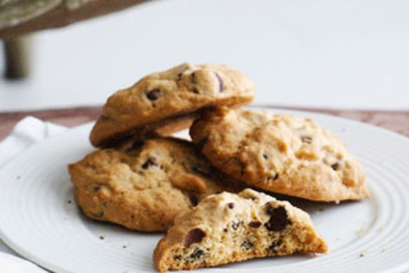 Classic choc chip cookies.