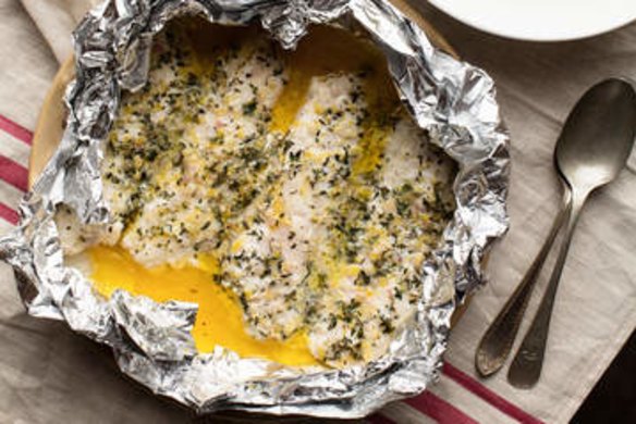 Baked snapper fillets