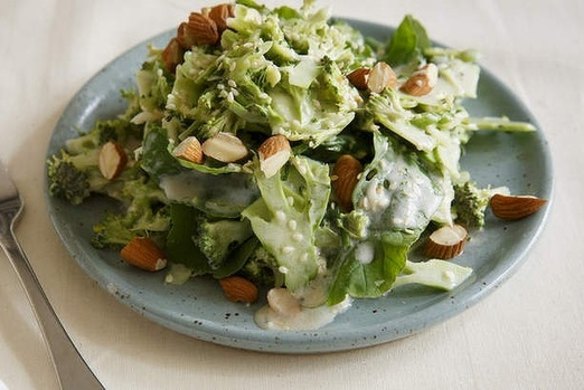 Broccoli and sesame salad. 