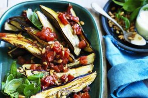 Roast eggplant