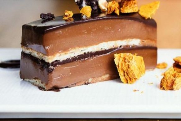 The wickedly decadent honeycomb and chocolate delice.