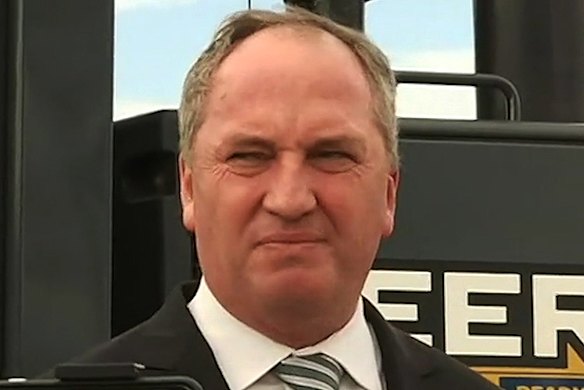 Barnaby Joyce in Tamworth on Monday.
