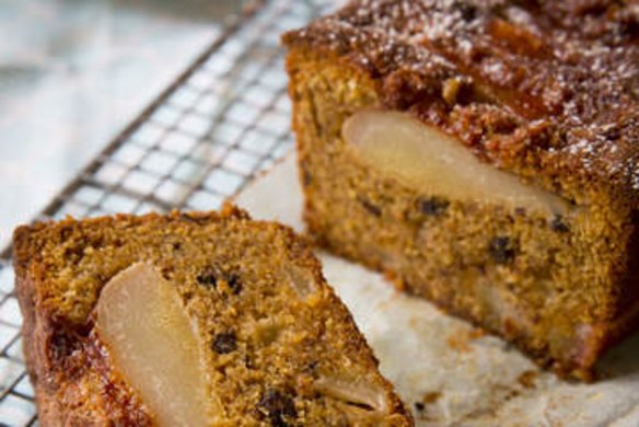 Pear and hazelnut cake.