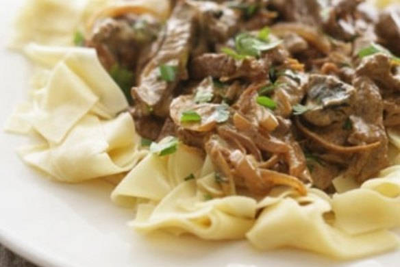 Beef stroganoff