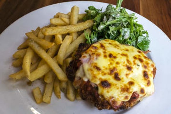 Chicken parma at the Rose Fitzroy.
