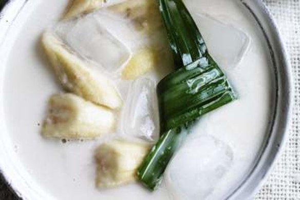 Bananas in coconut milk.