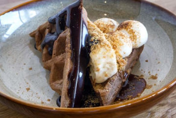 S'more ice-cream sandwich at Mayday cafe in Richmond.