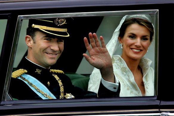 Prince Felipe and Princess Letizia in 2004.