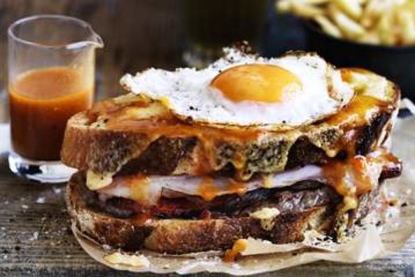 Adam Liaw's Francesinha. <b>Photo:</b>William Meppem.
 <b>Styling:</b> Hannah Meppem.